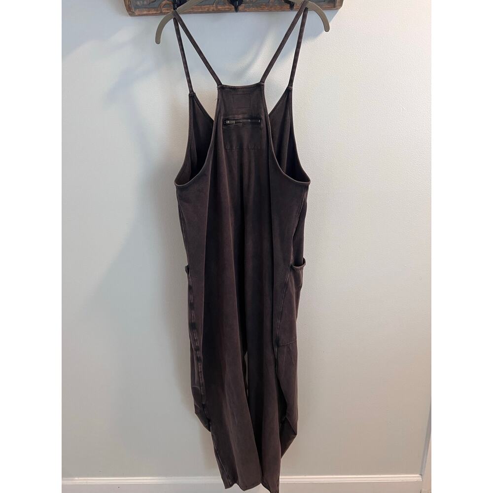 FP Movement Free People Washed Black Hot Shot Jumpsuit Size M - Picture 7 of 9